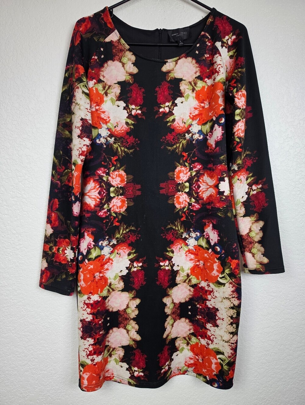 Anthropologie Romeo Juliet Floral Long Sleeve Dress Large